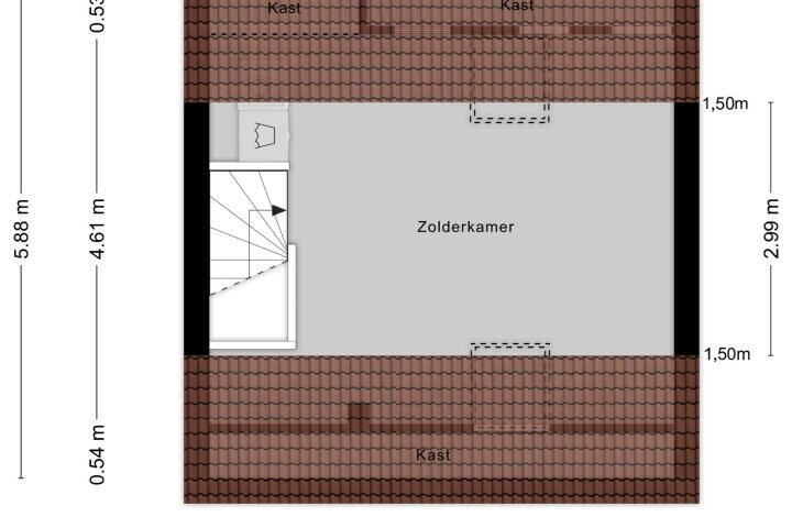 Plattegrond – Vlierbesplein 19, Zeewolde