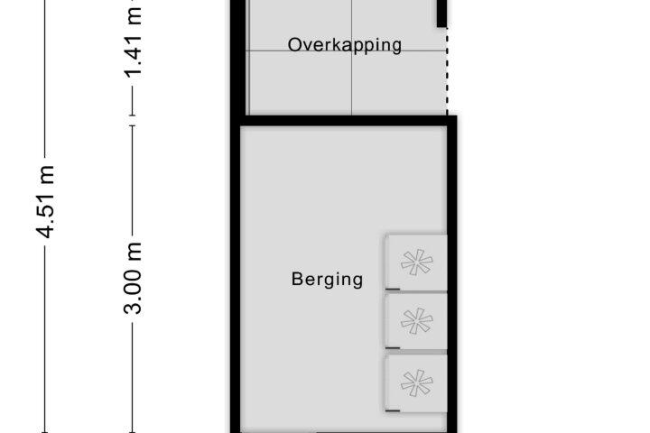 Plattegrond – Vlierbesplein 19, Zeewolde
