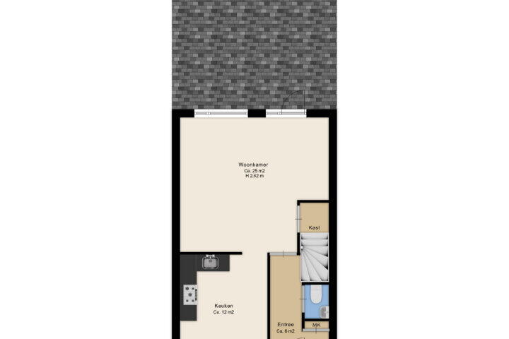 Plattegrond – Vlierhof 18, Beilen