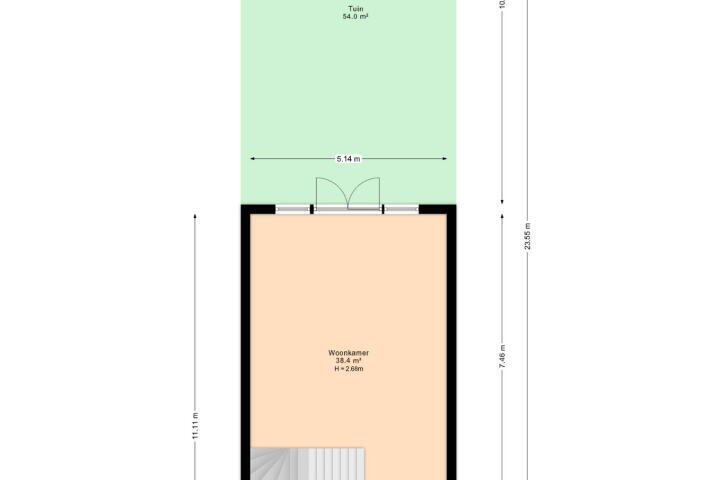 Plattegrond – Vlietpolderstraat 12, Den Haag