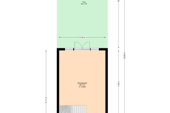 Plattegrond – Vlietpolderstraat 12, Den Haag
