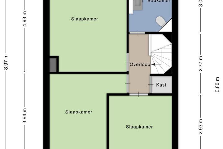 Plattegrond – Vlietstroom 59, Zeewolde