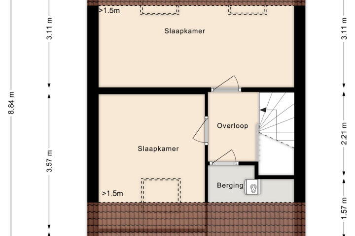 Plattegrond – Vlietwaard 202, Alkmaar