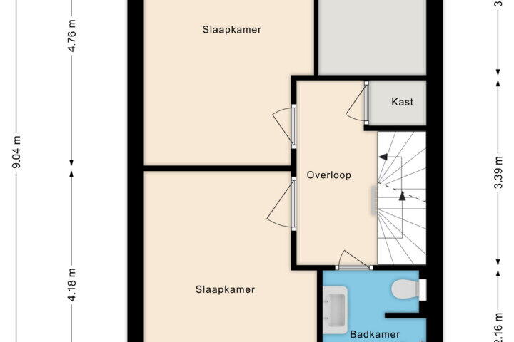 Plattegrond – Vlietwaard 202, Alkmaar