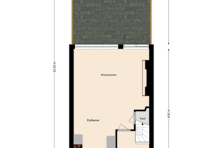 Plattegrond – Vlietwaard 202, Alkmaar