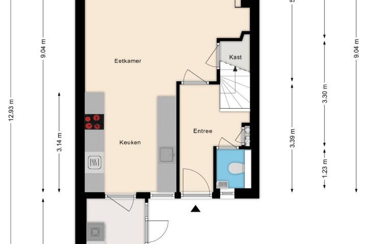 Plattegrond – Vlietwaard 202, Alkmaar