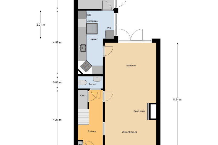 Plattegrond – Vlissingsestraat 112, Oost-Souburg