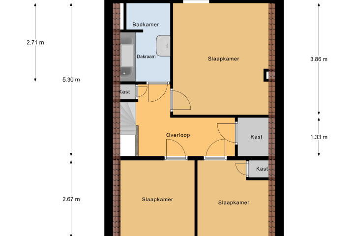 Plattegrond – Vlissingsestraat 112, Oost-Souburg