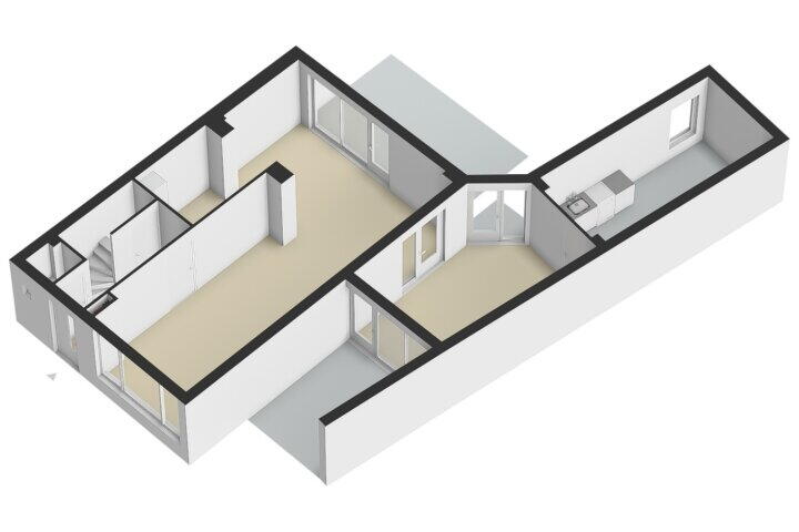 Plattegrond – Vloedstraat 5, Nuth