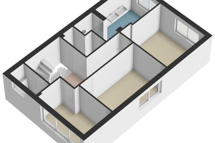 Plattegrond – Vloedstraat 5, Nuth