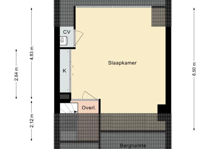 Plattegrond – Vloedstraat 5, Nuth