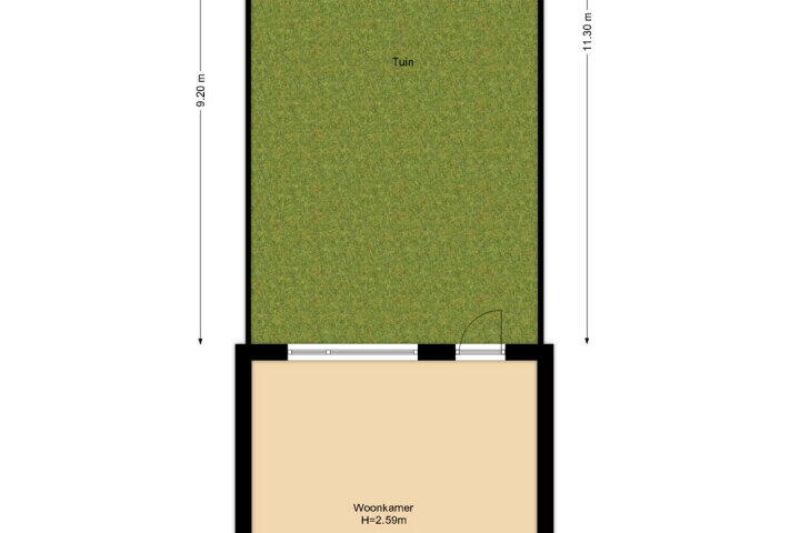 Plattegrond – Vogeldreef 5, Zoetermeer