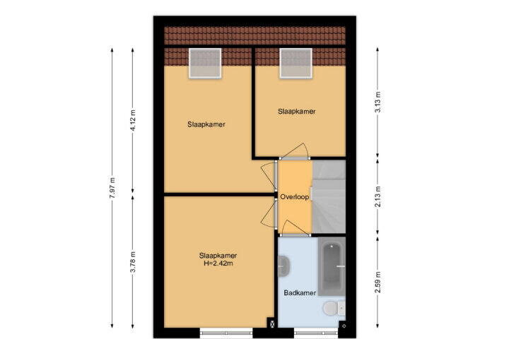Plattegrond – Vogeldreef 5, Zoetermeer