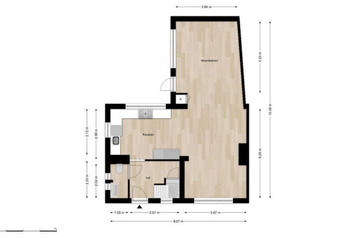 Plattegrond – Vogelenzanglaan 3, Breda