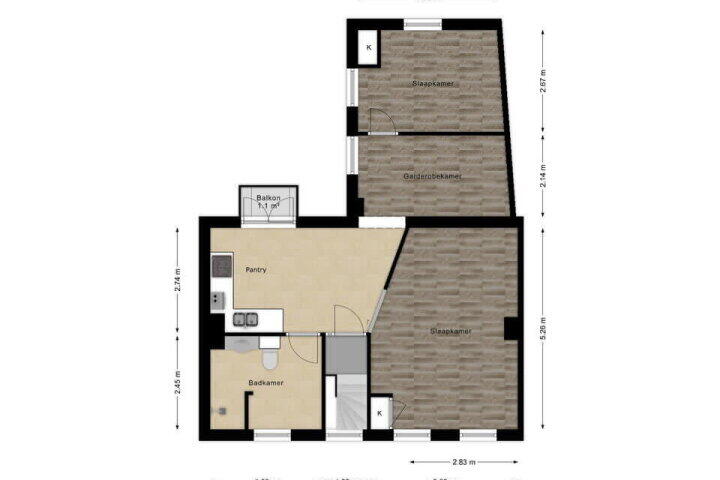 Plattegrond – Vogelenzanglaan 3, Breda