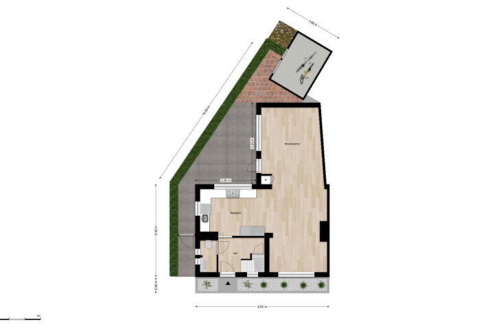 Plattegrond – Vogelenzanglaan 3, Breda