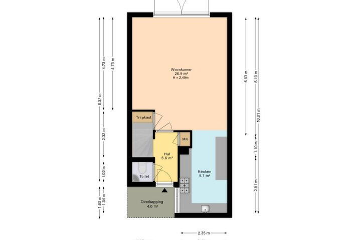 Plattegrond – Vogelenzanglaan 9, Den Haag
