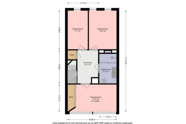 Plattegrond – Vogelenzanglaan 9, Den Haag