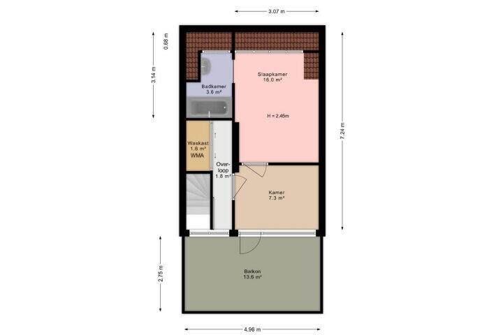 Plattegrond – Vogelenzanglaan 9, Den Haag