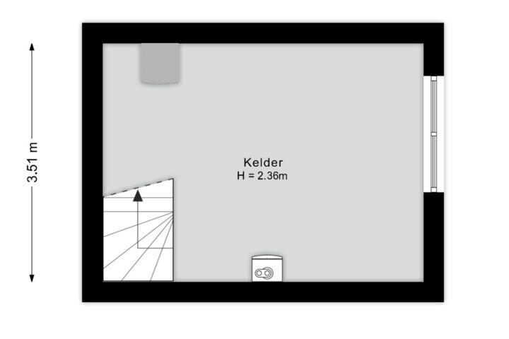 Plattegrond – Volle Urenweg 2 a, Hoogenweg