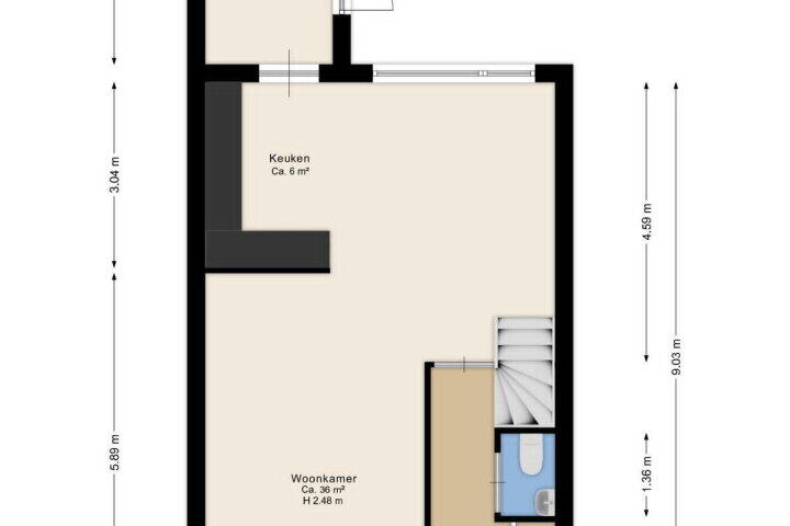 Plattegrond – Volmachtenlaan 23, Rolde