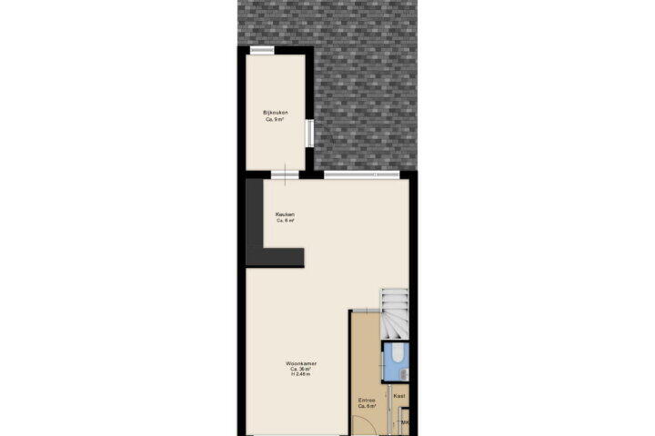 Plattegrond – Volmachtenlaan 23, Rolde