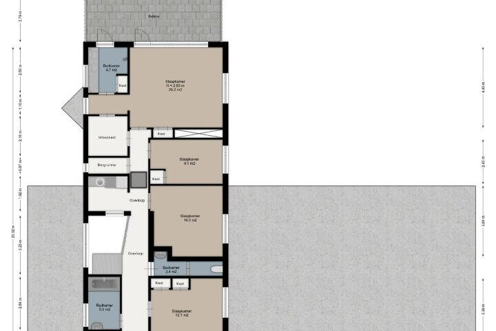 Plattegrond – Vondelstraat 15, Hengelo