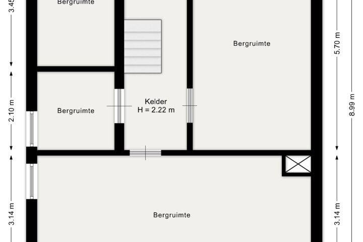 Plattegrond – Vondelstraat 15, Hengelo