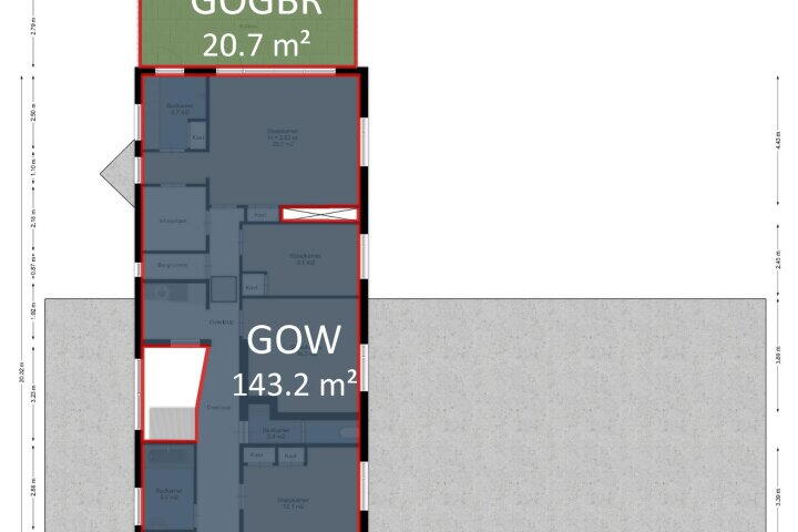 Plattegrond – Vondelstraat 15, Hengelo