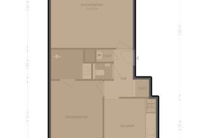 Plattegrond – Von Zesenstraat 360, Amsterdam