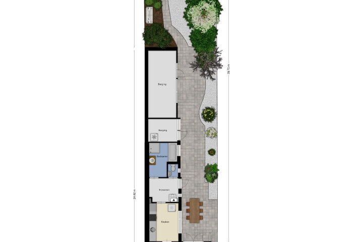 Plattegrond – Voorstraat 138, Roosendaal