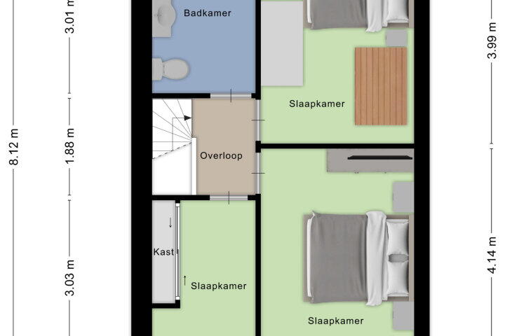 Plattegrond – Voorstraat 138, Roosendaal