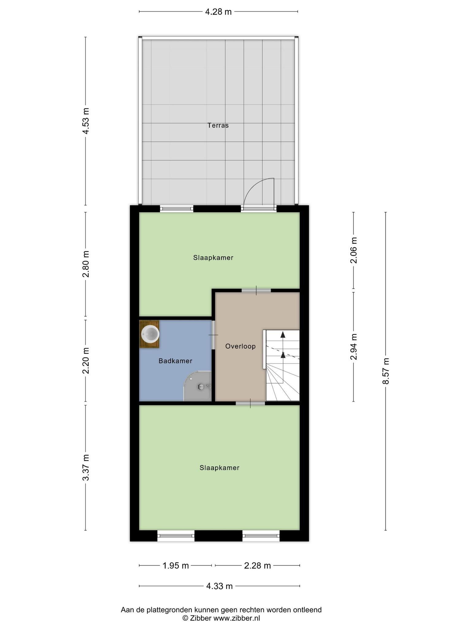 Plattegrond 2 - Voorstraat 14, Alphen aan den Rijn