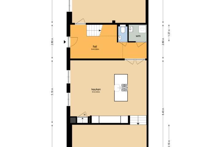 Plattegrond – Voorstraat 44 A, Velddriel