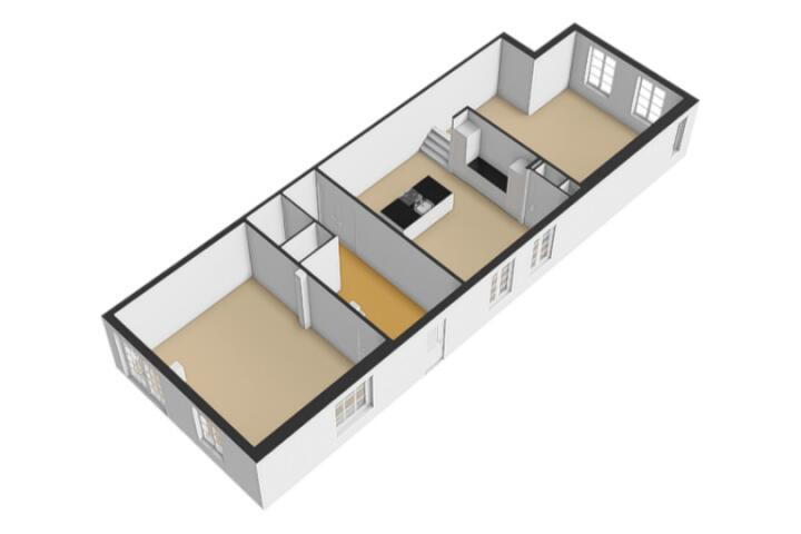 Plattegrond – Voorstraat 44 A, Velddriel
