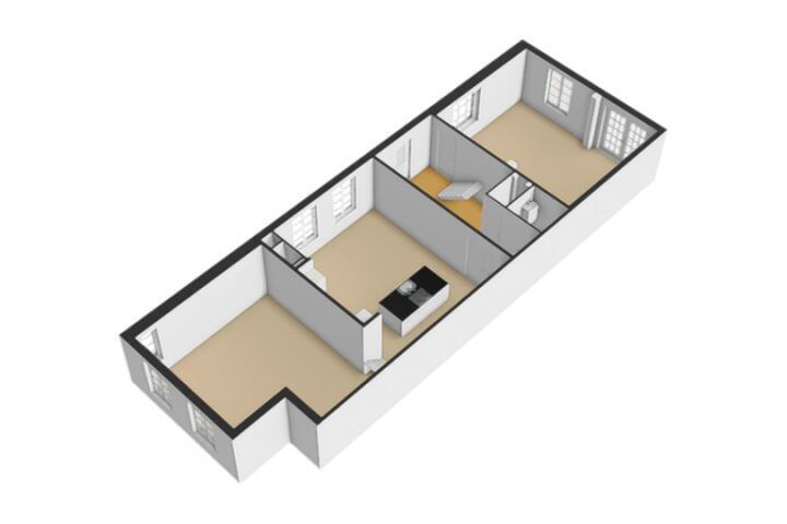Plattegrond – Voorstraat 44 A, Velddriel