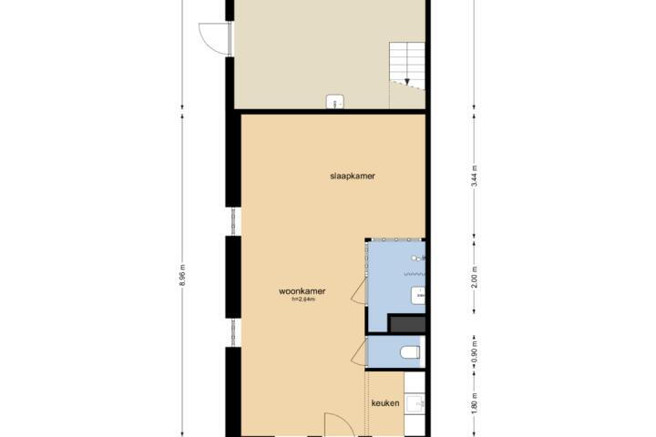 Plattegrond – Voorstraat 44 A, Velddriel
