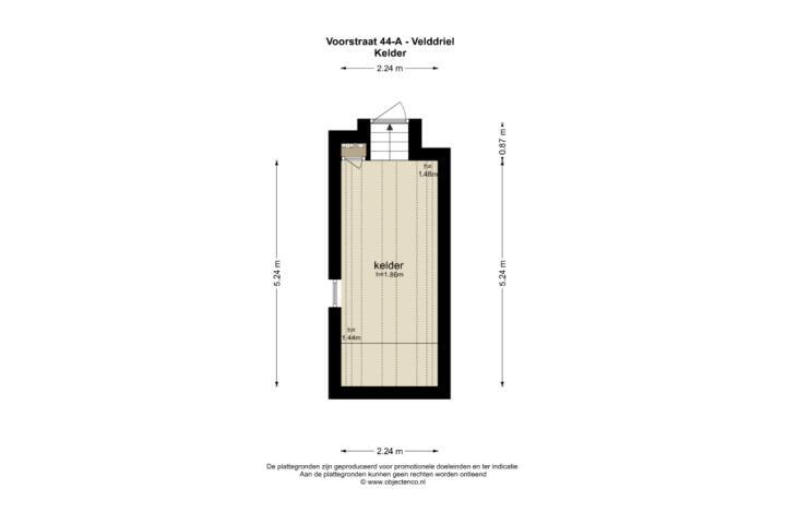 Plattegrond – Voorstraat 44 A, Velddriel