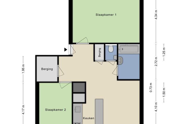 Plattegrond – Voorthuizenstraat 6, Amsterdam
