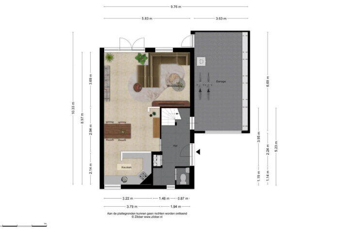 Plattegrond – Vorselaar 7, Oosterhout