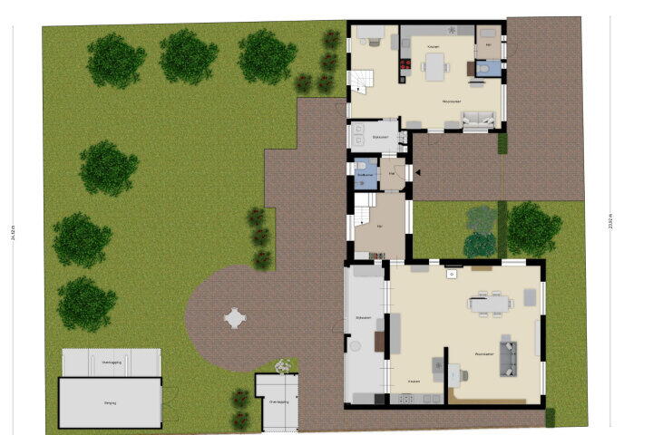 Plattegrond – Vosberg 6, Kruisland