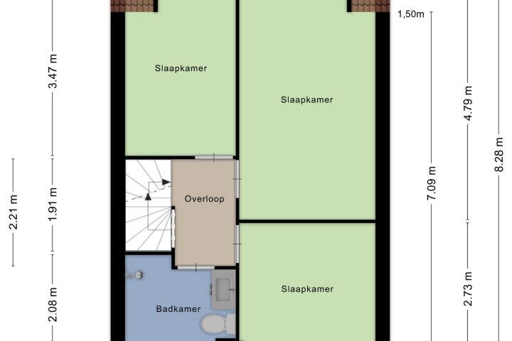 Plattegrond – Vossendal 52, Zeewolde