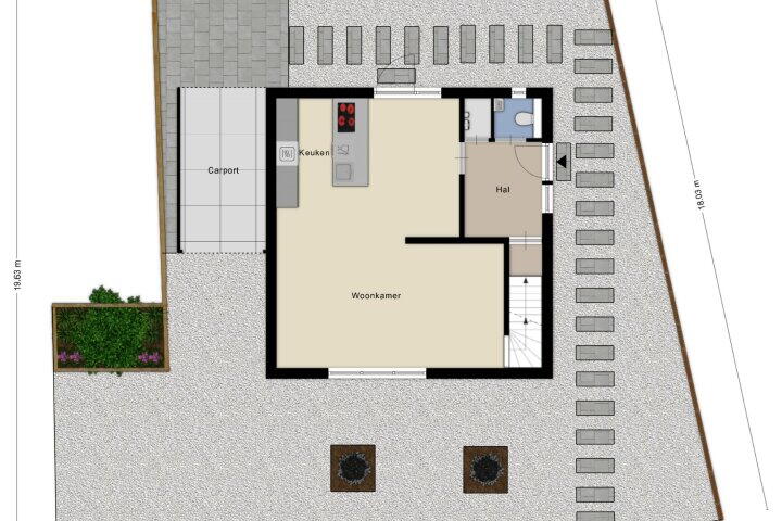 Plattegrond – Vredeslaan 3, Limbricht