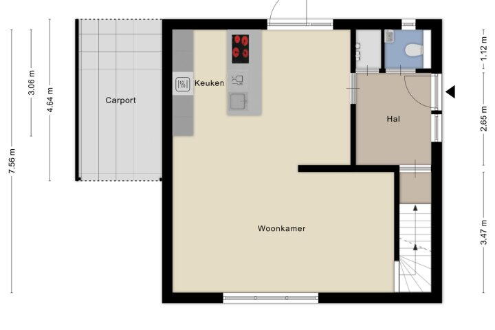 Plattegrond – Vredeslaan 3, Limbricht