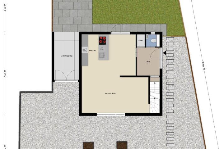 Plattegrond – Vredeslaan 3, Limbricht