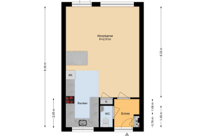 Plattegrond – Vreebos 67, Zoetermeer