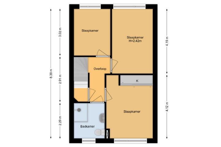 Plattegrond – Vreebos 67, Zoetermeer