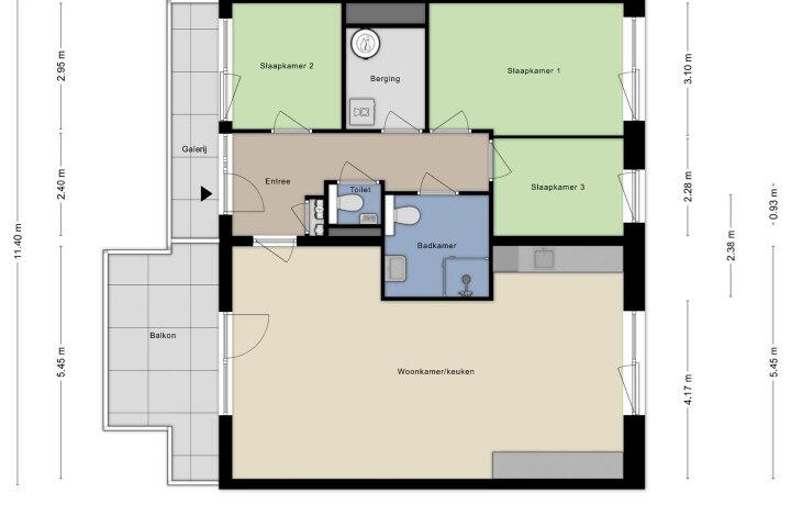 Plattegrond – Vreeswijkpad 153, Amsterdam