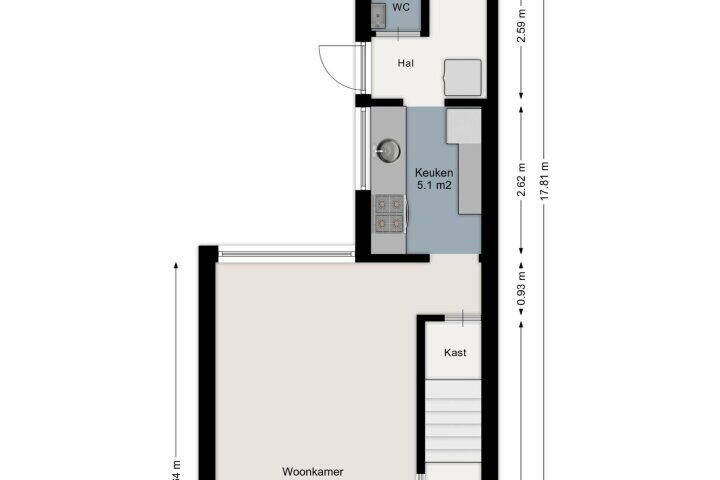 Plattegrond – Vrielinkslaan 6, Almelo