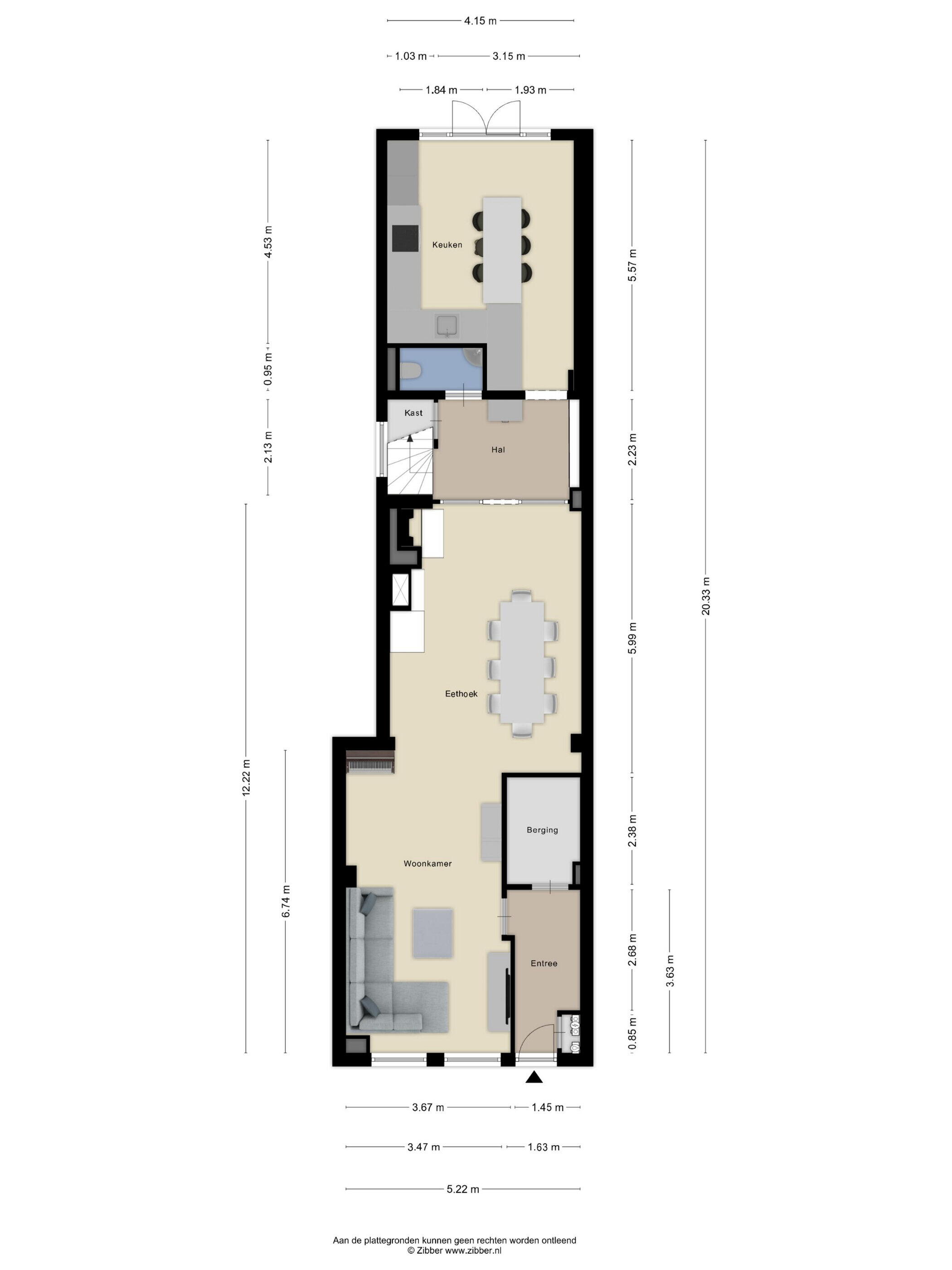 Plattegrond 2 - Vughtstraat 6, Roosendaal